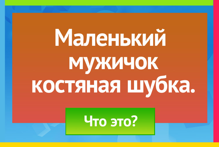 Маленький мужичок Костяная шубка.
